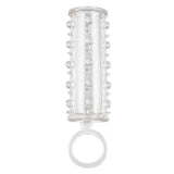 Sensation Enhancer Penis Sleeve Girth Length Mens Clear Cock Cage Sheath Tickler