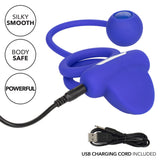 CalExotics Dual Rockin Rim Enhancer Blue Cock Ring Ball Bang Weight Swing Couples Sex Toy