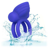 CalExotics Dual Rockin Rim Enhancer Blue Cock Ring Ball Bang Weight Swing Couples Sex Toy