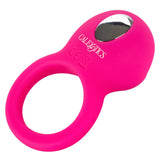 CalExotics Teasing Tongue Enhancer Pink Silicone Cock Ring 12 Speed Clitoral Vibrator USB Rechargeable Couples Sex Toy