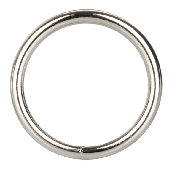 CalExotics Silver Cock Ring Large Size Metal Penis Erection Enhancer