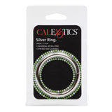 CalExotics Silver Cock Ring Large Size Metal Penis Erection Enhancer