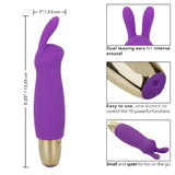 Calexotics Slay #BuzzMe Mini Rabbit Vibrator Purple Clitoral Bunny Massager USB Sex Toy