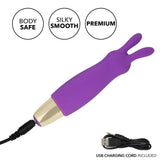 Calexotics Slay #BuzzMe Mini Rabbit Vibrator Purple Clitoral Bunny Massager USB Sex Toy