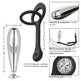 CalExotics Star Fucker Glider Jewel Metal Butt Plug Cock Ring Anal Probe Gem Orgasm Enhancer Male Sex Toy