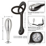 CalExotics Star Fucker Teardrop Jewel Metal Butt Plug Cock Ring Anal Probe Gem Orgasm Enhancer Male Sex Toy