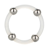 CalExotics Steel Beaded Silicone Cock Ring Large Penis Erection Band