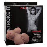 Calexotics Stroke It Body Banger Brown Skin Masturbator Realistic Pussy Breasts Anal Sex Toy