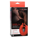CalExotics Taurus Cock Ring Penis Erection Enhancer Red Clitoral Teaser USB Couples Play Sex Toy