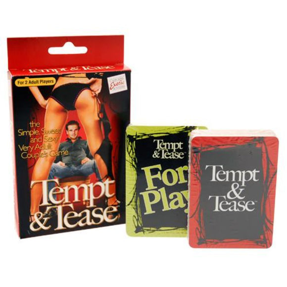 Tempt & Tease Adult Card Game Naughty Couples Sexy Bedroom Kinky Play Fun