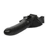 Calexotics The Accommodator Face Strap On Dildo Black Latex Sex Mask Head Harness Adult Fetish Toy