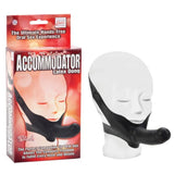 Calexotics The Accommodator Face Strap On Dildo Black Latex Sex Mask Head Harness Adult Fetish Toy