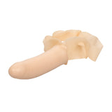 Calexotics The Accommodator Face Strap-On Dildo Ivory Latex Sex Mask Head Harness Adult Fetish Toy