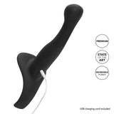 Royal Harness Crotchless Strap On Dildo Vibrating G Spot Probe 3 Ring Sex Set