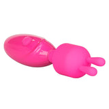 CalExotics Tiny Teasers Rechargeable Bunny Vibrator Pink Mini Rabbit Head Waterproof Travel Wand Cute Fun Sex Toy