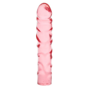 CalExotics Pink Jelly 7.5" Dildo Translucence Junior Dong Clear Realistic Penis Fun Sex Toy