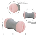 CalExotics Travel Gripper Pussy Ass Masturbator Double Hole Stroker Real Tight Anal Sex Toy