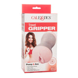 CalExotics Travel Gripper Pussy Ass Masturbator Double Hole Stroker Real Tight Anal Sex Toy