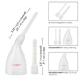 CalExotics The Ultimate Anal Douche Enema Play Reusable Rectum Wash Clyster Cavity Cleanser
