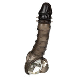 CalExotics Ultimate Stud Extender Penis Sleeve Girth Length Mens Cock Cage Sheath Tickler Smoke