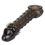 CalExotics Ultimate Stud Extender Penis Sleeve Girth Length Mens Cock Cage Sheath Tickler Smoke