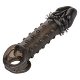 CalExotics Ultimate Stud Extender Penis Sleeve Girth Length Mens Cock Cage Sheath Tickler Smoke