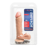 CalExotics Vibrating Emperor 7 Inch Dildo Realistic Ivory Penis Balls Cock Vibrator Sex Toy