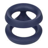 CalExotics Viceroy Dual Cock Ring Silicone Double Band Testicle Penis Erection Enhancer
