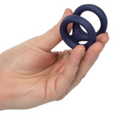 CalExotics Viceroy Dual Cock Ring Silicone Double Band Testicle Penis Erection Enhancer
