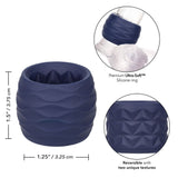 Calexotics Viceroy Reverse Endurance Cock Ring Double Sided Blue Silicone Erection Stamina