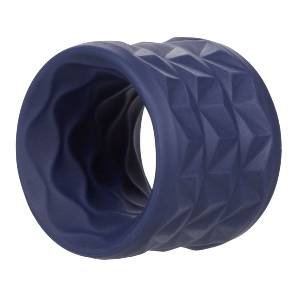 Calexotics Viceroy Reverse Endurance Cock Ring Double Sided Blue Silicone Erection Stamina
