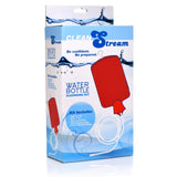 CleanStream Red Water Bottle Douche Kit Vaginal Anal Wash Enema System Hose Set