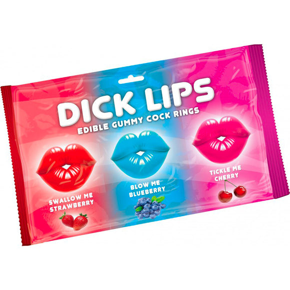 Dick Lips Edible Gummy Cock Rings Fruit Flavour Blow Job Jelly Sweets