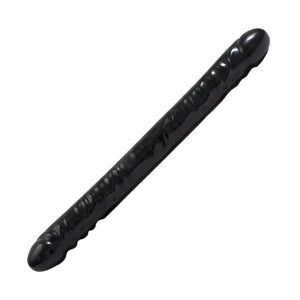 Doc Johnson 18" Veined Double Header Natural Black Dildo Twin Ended Dong Realistic Penis Sex Toy