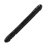 Doc Johnson 18" Veined Double Header Natural Black Dildo Twin Ended Dong Realistic Penis Sex Toy