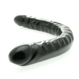 Doc Johnson 18" Veined Double Header Natural Black Dildo Twin Ended Dong Realistic Penis Sex Toy