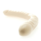 Doc Johnson 18" Veined Double Header Natural Vanilla Dildo Twin Ended Dong Realistic Penis Sex Toy