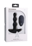 Doc Johnson A-Play Beaded Vibe Anal Plug Remote Control 10 Speed Black Silicone Butt Beads USB Sex Toy