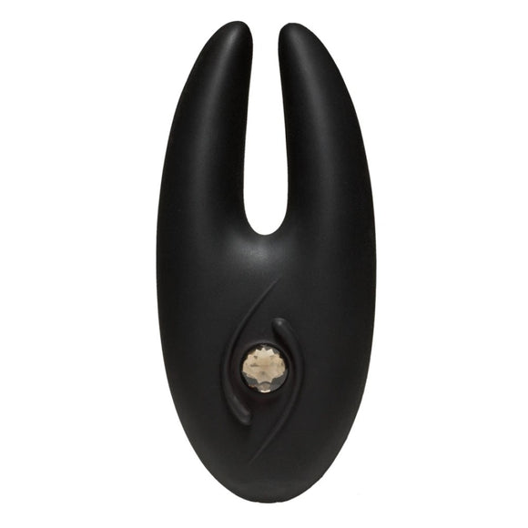 Doc Johnson Body Bling Breathless Clitoral Mini Bunny Vibe Silver Jewel Gem Rechargeable Vibrator