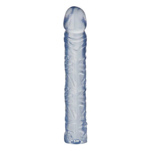 Doc Johnson Crystal Jellies Classic 10 Inch Clear Dong Realistic Penis Dildo Sex Toy