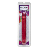 Doc Johnson Crystal Jellies 12 Inch Jr. Double Dong Pink Penis Dildo Sex Toy
