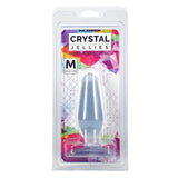 Doc Johnson Crystal Jellies Clear Jelly Butt Plug Medium Classic Anal Sex Toy