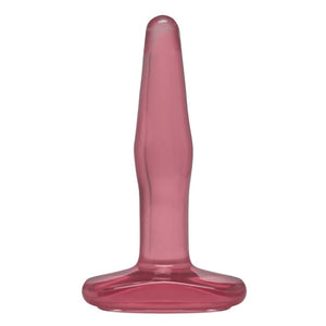 Doc Johnson Crystal Jellies Pink Jelly Butt Plug Small Classic Anal Sex Toy