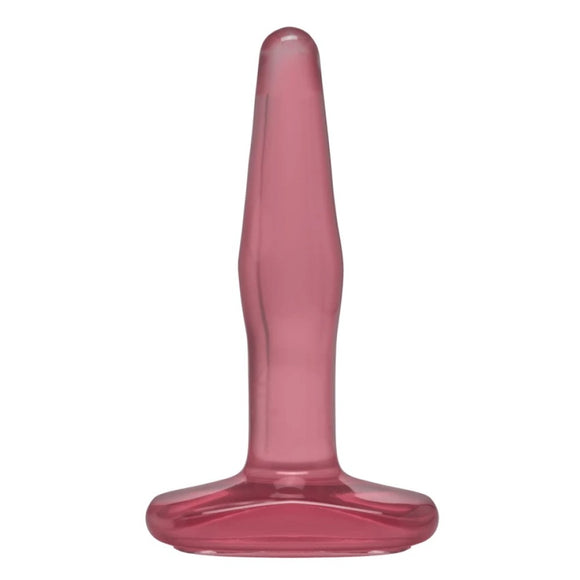 Doc Johnson Crystal Jellies Pink Jelly Butt Plug Small Classic Anal Sex Toy