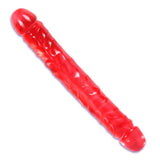 Doc Johnson Essentials Vivid Girls 12" Red Double Dong Dual Penis Penetration Dildo Sex Toy