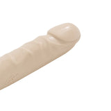 Doc Johnson Jr. Veined Double Header 12 Inch Natural Vanilla Dildo Twin Ended Dong Realistic Penis Sex Toy