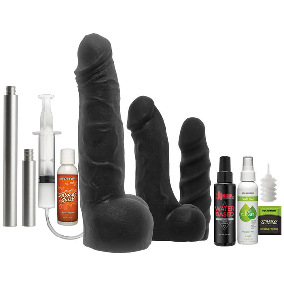Kink Power Banger Cock Collector 10 Piece Kit Squirting Cum Play Dildo Lube Set