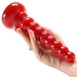 Doc Johnson Red Boy Ringer Anal Wand Graduated Bead Butt Plug Beginners Training Probe Sex Toy