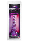 Doc Johnson SpectraGels Anal Tool Purple Probe Butt Plug Beads Suction Sex Toy