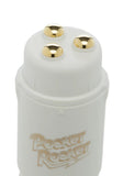 Doc Johnson The Original Pocket Rocket Clitoral Stimulator Mini Vibrator White Sex Toy